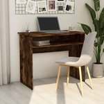 VIDAXL Bureau Chene fume 90x50x74 cm Bois d'ingenierie