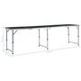 Voir la diapositive 6 : VIDAXL Table pliable de camping Gris Aluminium 240x60 cm