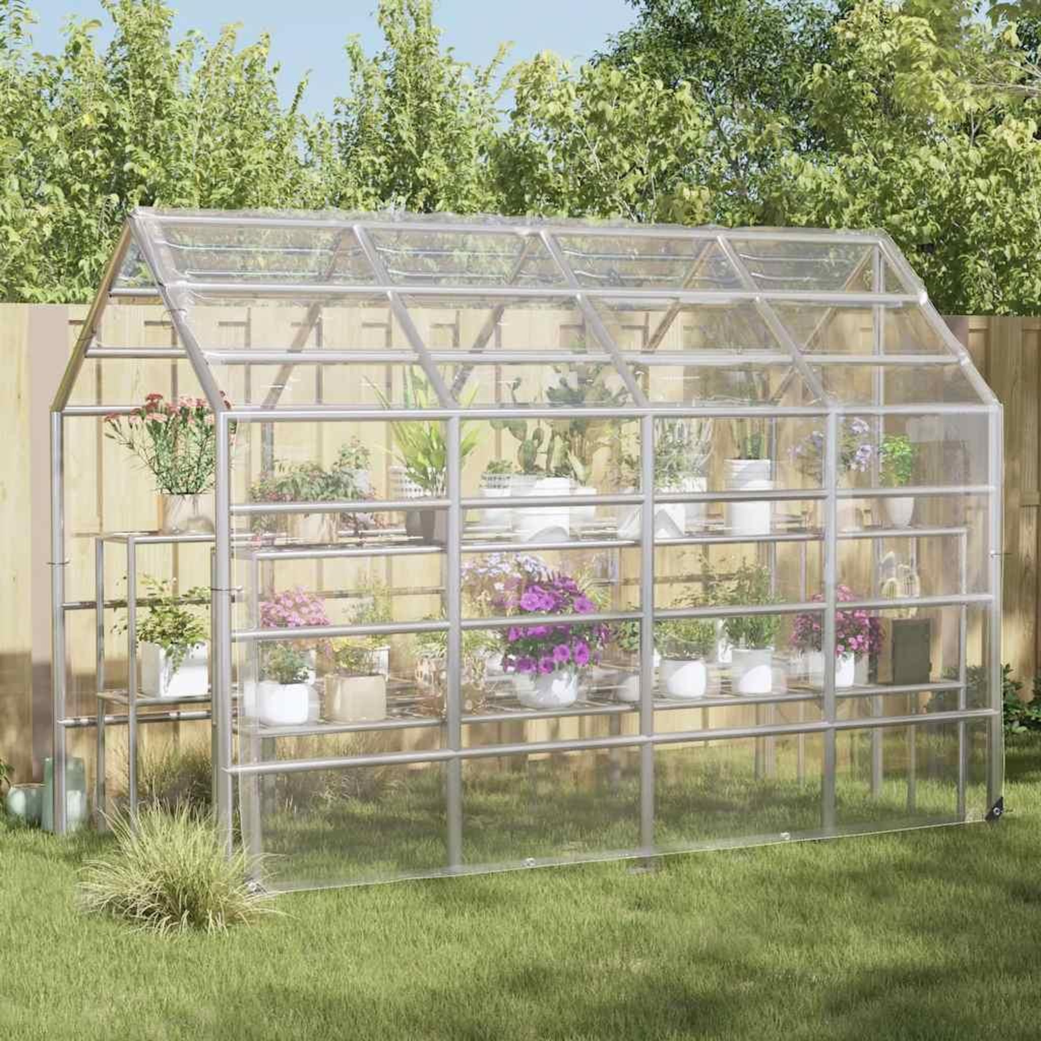Voir la diapositive 2 : VIDAXL Couverture vegetale avec œillets 3x6 m PVC