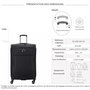 Voir la diapositive 2 : Delsey Grande valise souple Helium DLX TSA 77.50cm