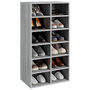 Voir la diapositive 3 : VIDAXL Etagere a chaussures Sonoma gris 54x34x100,5 cm Bois ingenierie