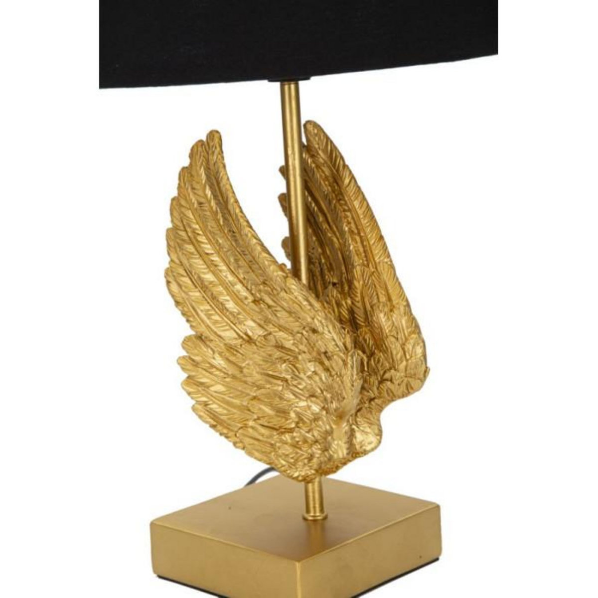 Paris Prix Lampe à Poser Design  Wings  45cm Or & Noir
