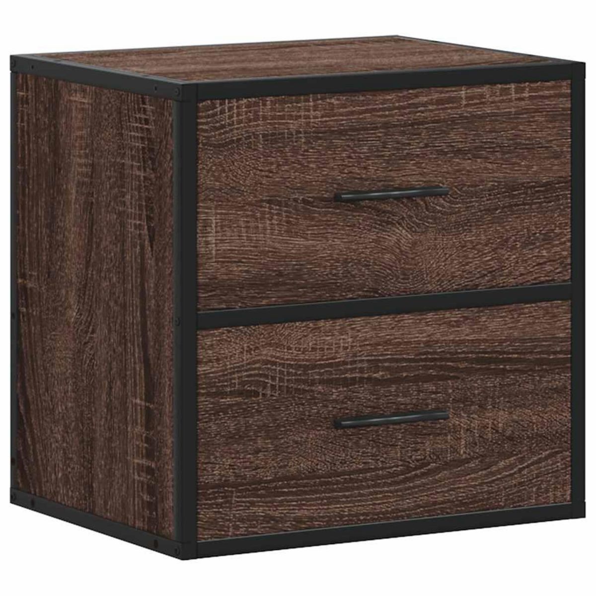 VIDAXL Table de chevet murale chene marron 40x31x39,5 cm