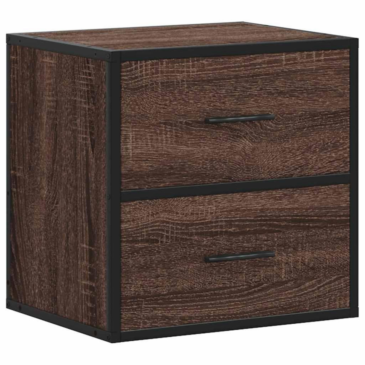 VIDAXL Table de chevet murale chene marron 40x31x39,5 cm
