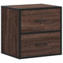 Voir la diapositive 2 : VIDAXL Table de chevet murale chene marron 40x31x39,5 cm