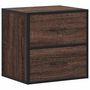 Voir la diapositive 2 : VIDAXL Table de chevet murale chene marron 40x31x39,5 cm
