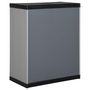 Voir la diapositive 5 : VIDAXL Armoire de rangement de jardin 1 etagere Gris/noir 68x40x85 cm