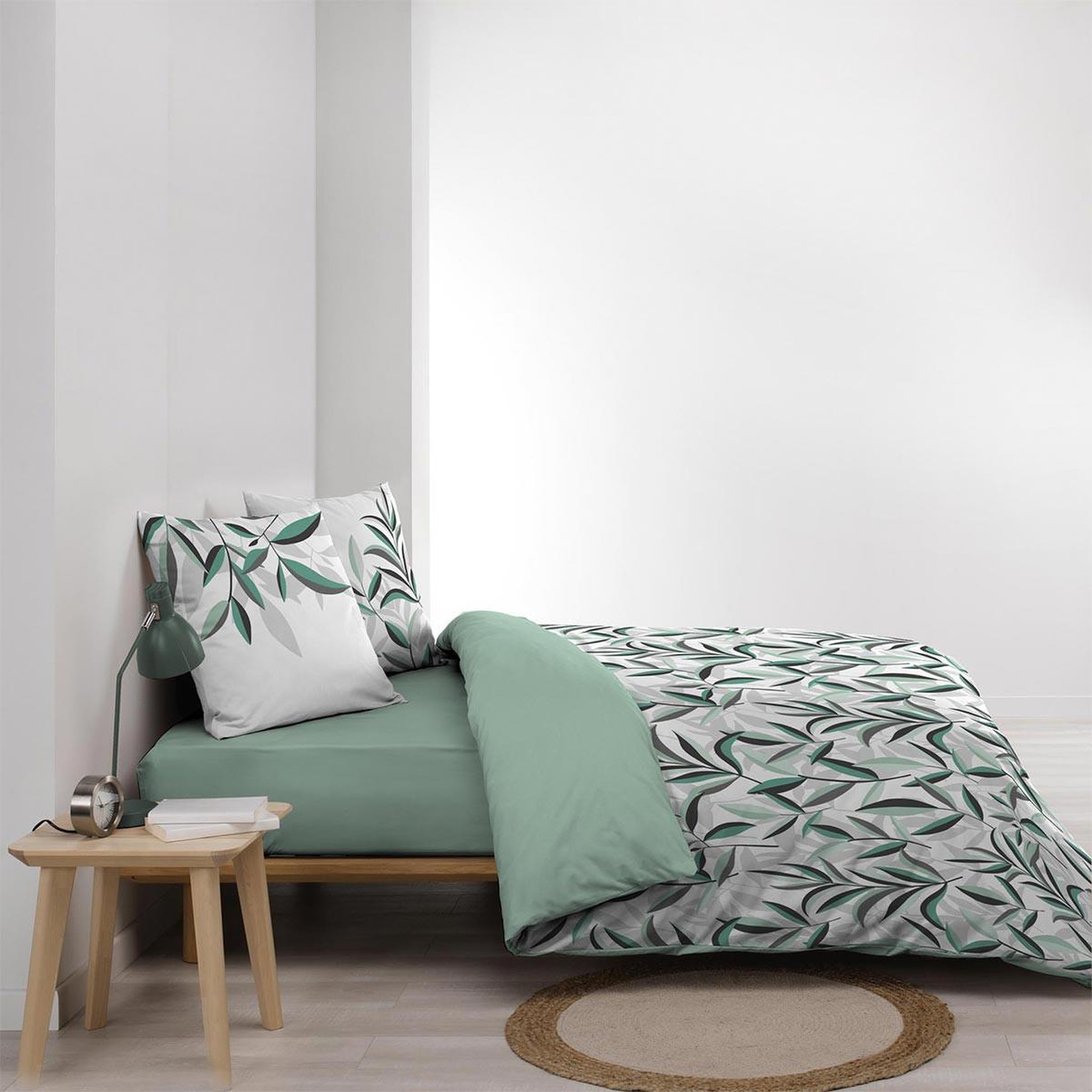 Voir la diapositive 3 : Douceur d'Intérieur Parure de lit 3 pièces  eldorado  240x220cm vert