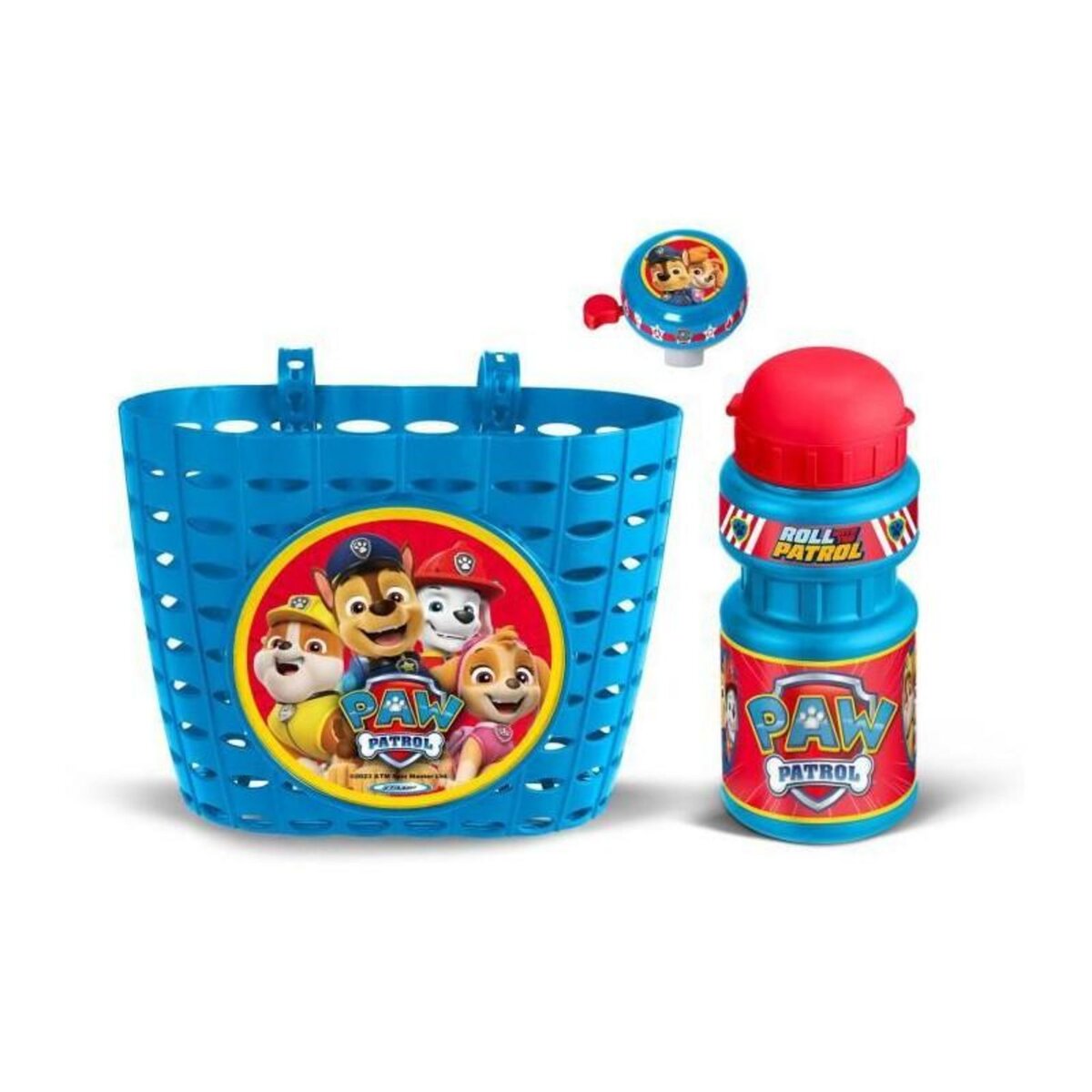 PAW PATROL Set ludique comprenant une Corbeille + un bidon + une sonnette - PAW PATROL - PAT PATROUILLE