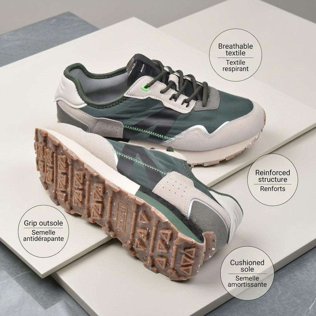 OZABI OZABI Basket homme mode running retro confortable