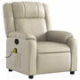 Voir la diapositive 4 : VIDAXL Fauteuil inclinable de massage Creme Similicuir