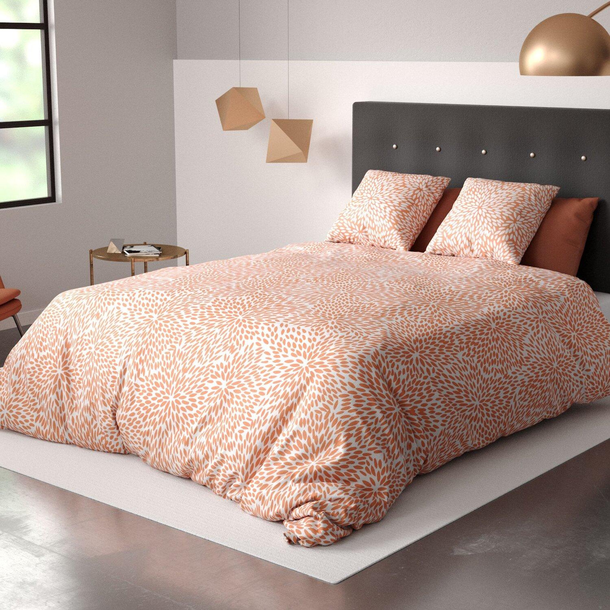 Voir la diapositive 6 : Les Ateliers du Linge Parure housse de couette 100%polyester 60gsm, lantana
