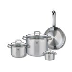 ELO Ensemble de 1 Poêle de cuisson 28 cm et 3 faitouts 12, 20 et 26 cm Elo Profi Citrin