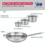 Voir la diapositive 2 : ELO Ensemble de 1 Poêle de cuisson 32 cm et 3 faitouts 12, 14 et 16 cm Elo Profi Citrin