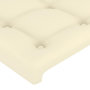 Voir la diapositive 5 : VIDAXL Tete de lit avec oreilles Creme 83x23x78/88 cm Similicuir