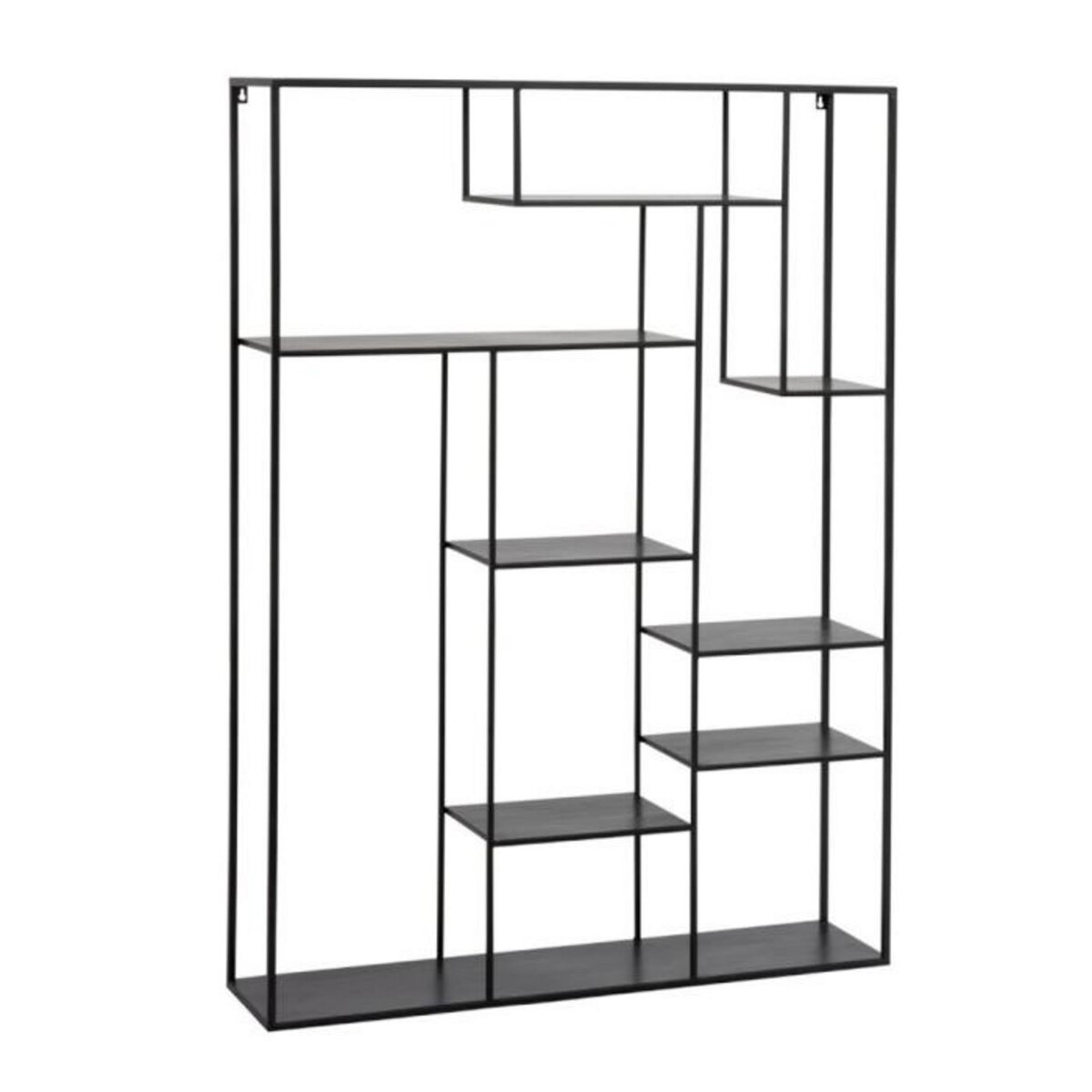 Paris Prix Étagère Rectangulaire en Métal  Rack  150cm Noir