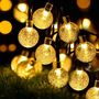 Voir la diapositive 2 : Lumisky Guirlande solaire 20 globes FESTY Noir Plastique 5.8M