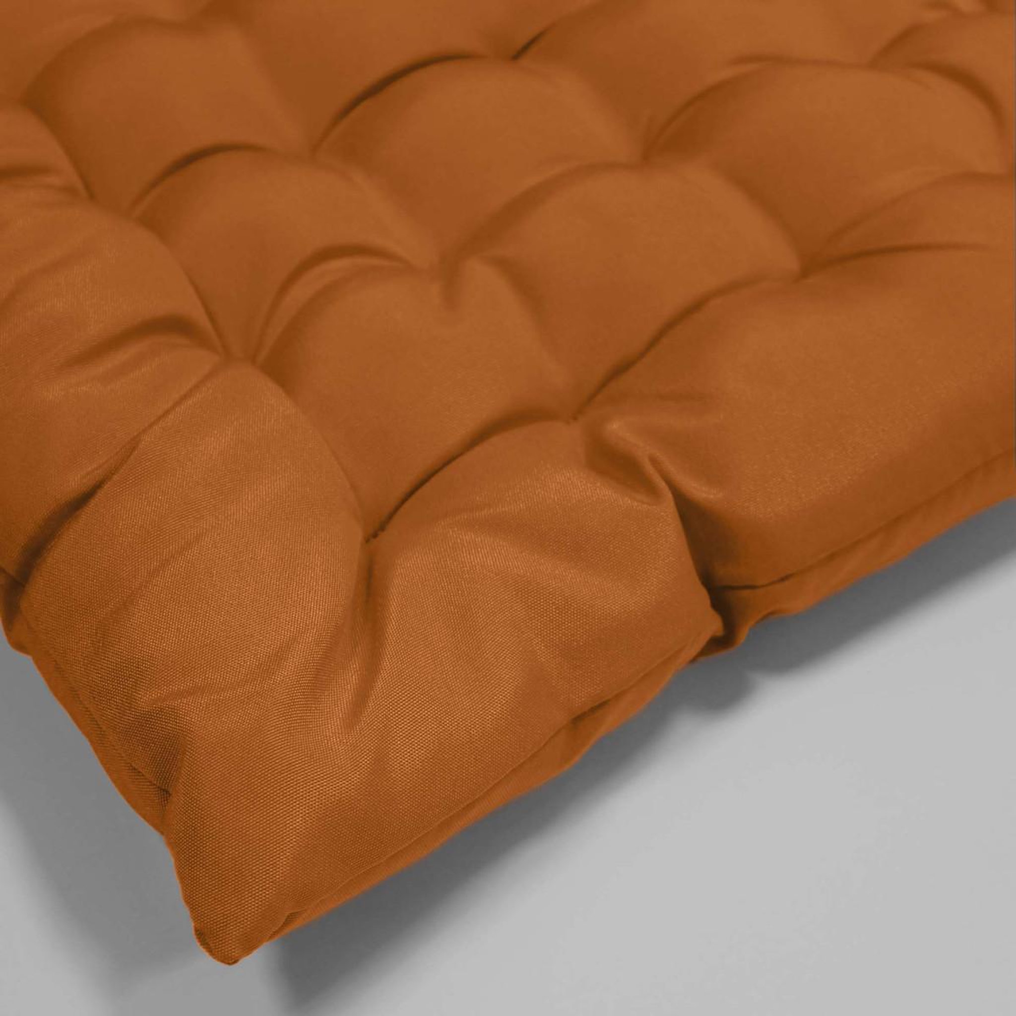 Voir la diapositive 4 : Douceur d'Intérieur Galette de chaise matelassée  essentiel  40x40cm camel