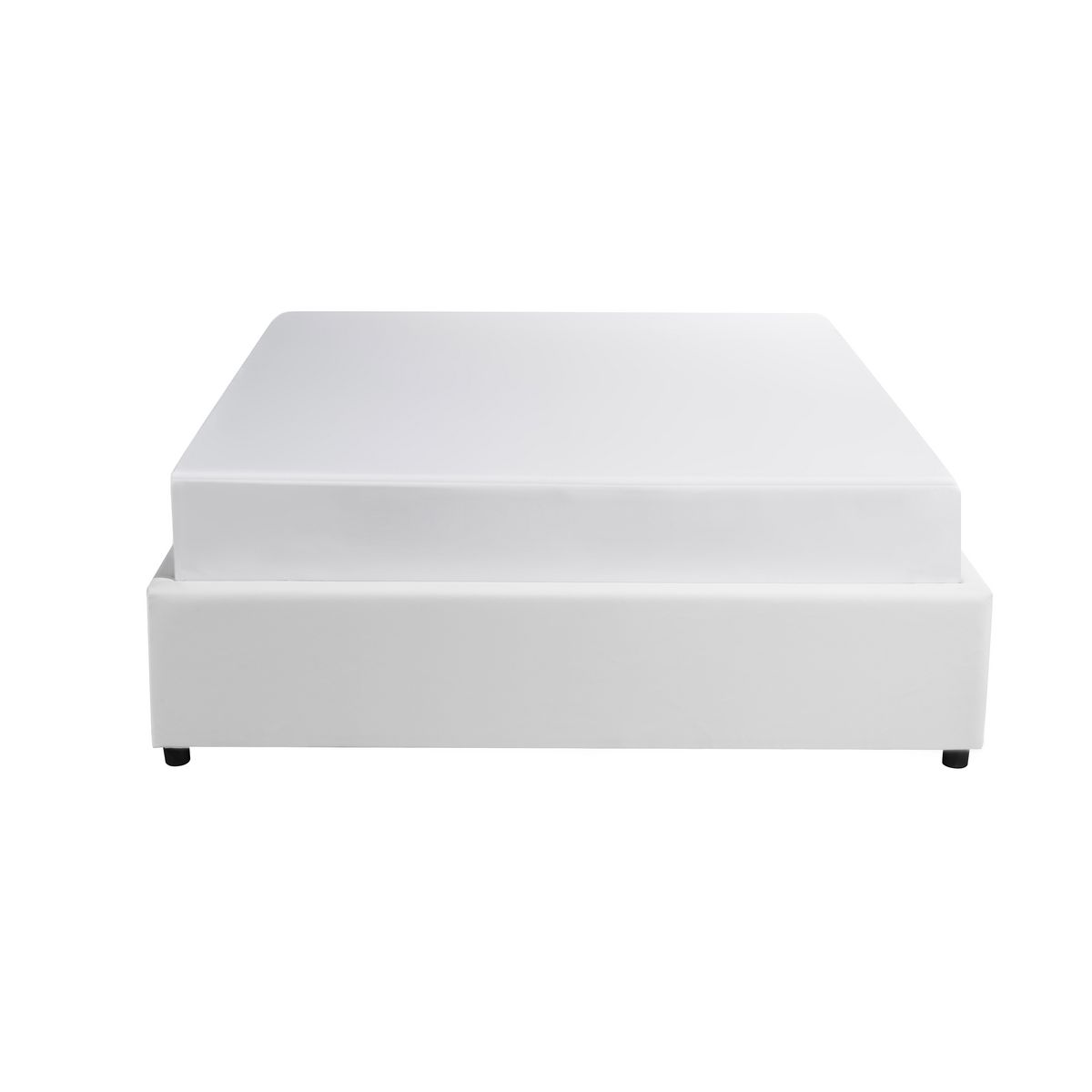 Lit coffre avec sommier relevable 140x190 cm LEO