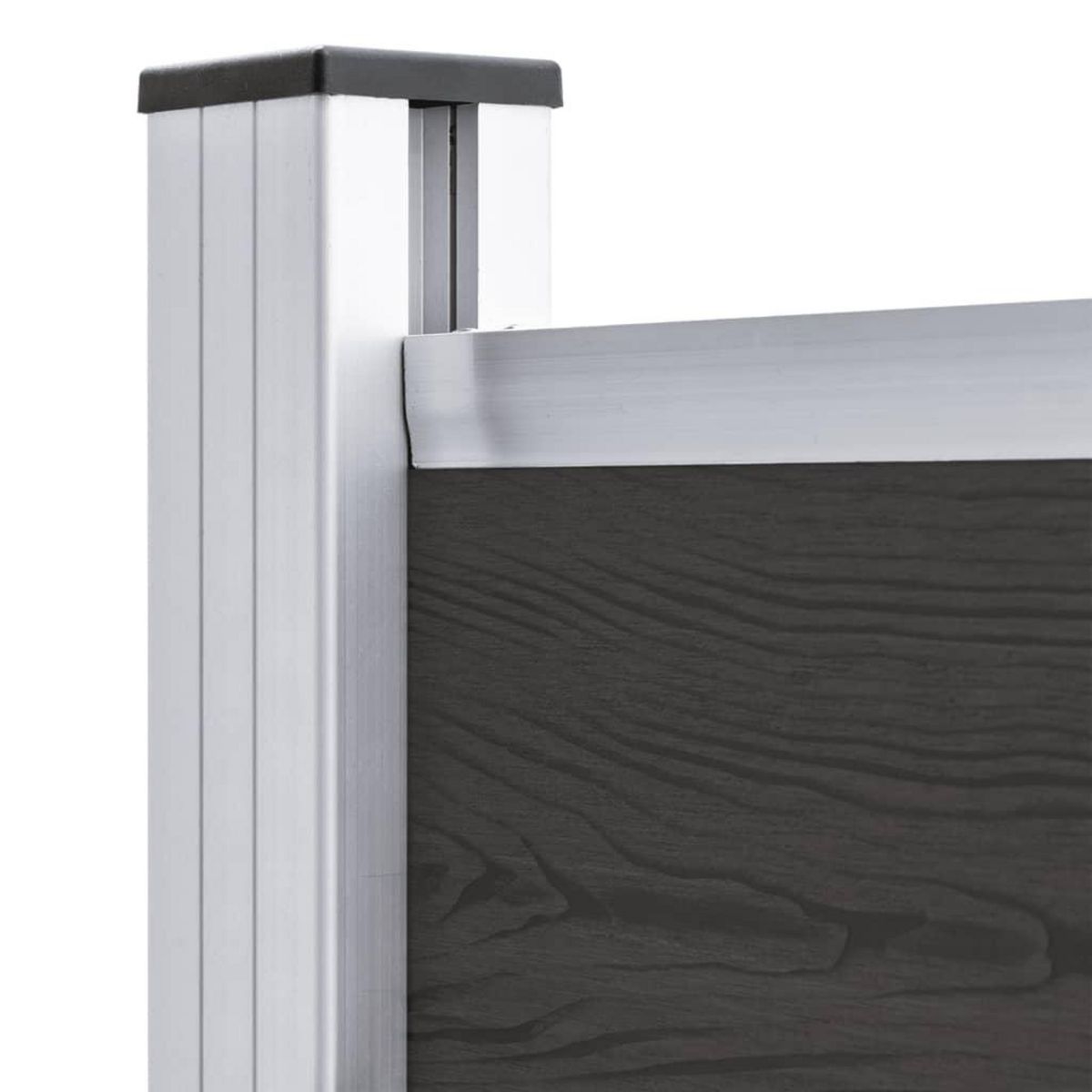 VIDAXL Panneau de cloture WPC 95x186 cm Noir