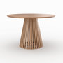 Voir la diapositive 5 : MAISON PAVANE Table ronde en bois d'acacia 4 personnes-Képès