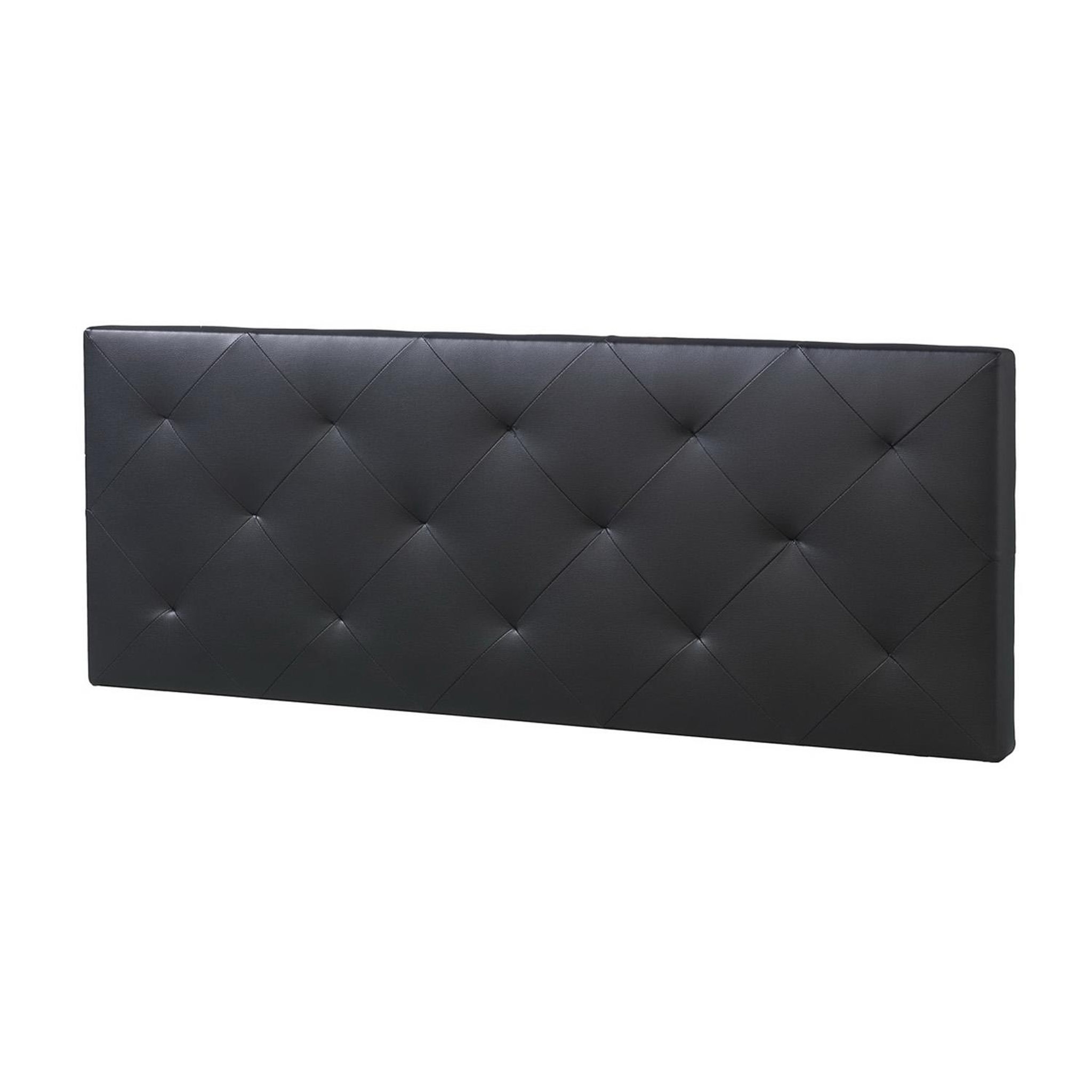 MARCKONFORT Tête de lit Rombo 140x60 cm Noir, rembourrée de Mousse