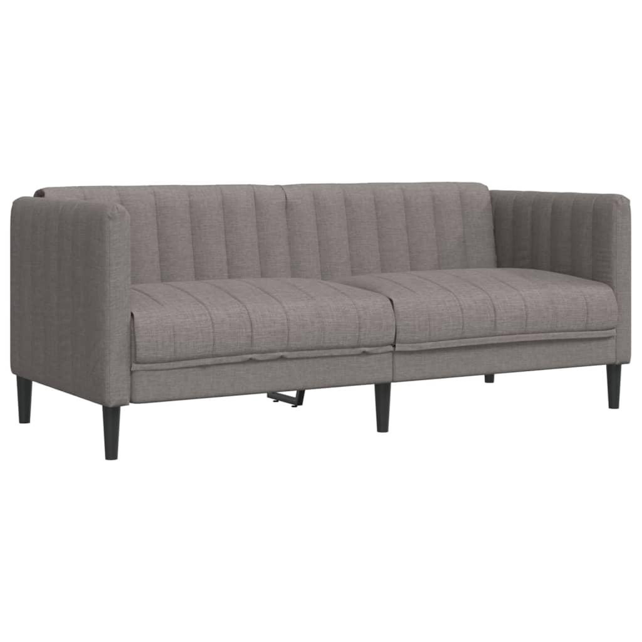 Voir la diapositive 4 : VIDAXL Ensemble de canapes 2 pcs taupe tissu