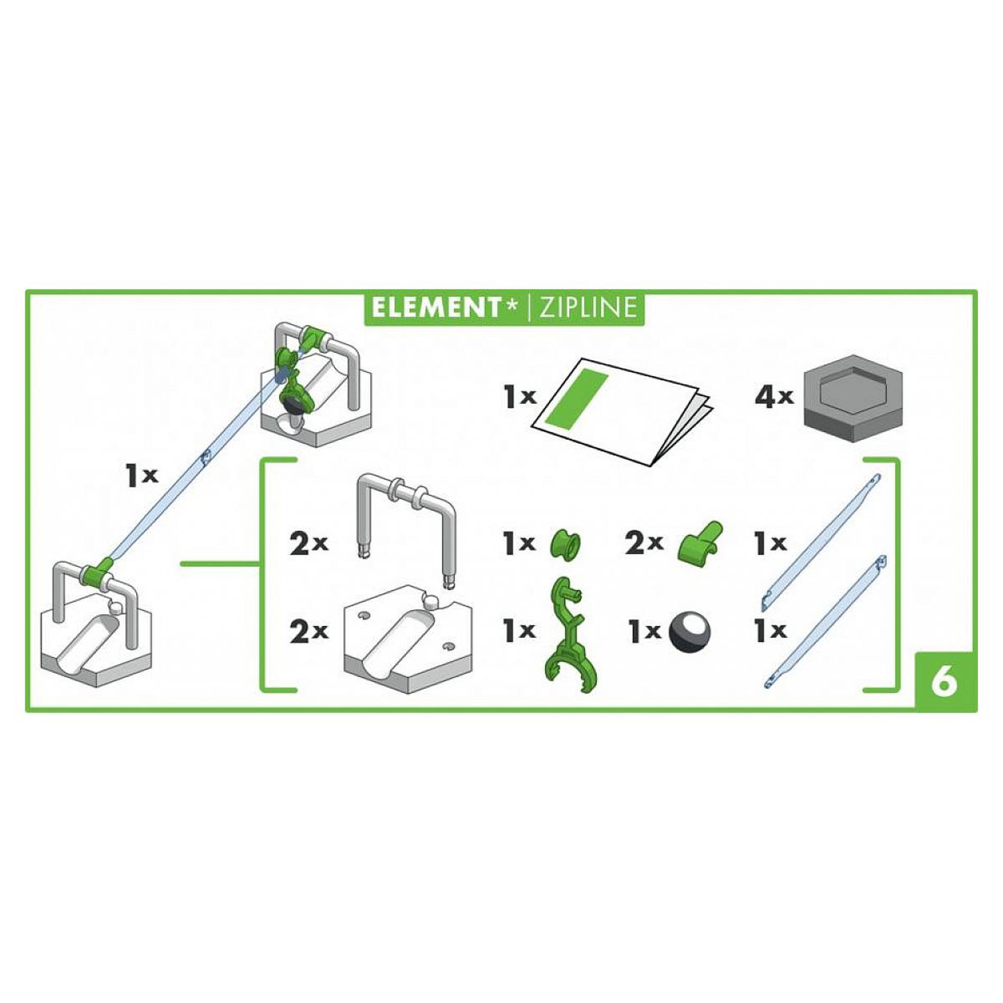 Voir la diapositive 3 : RAVENSBURGER Element Zipline Tyrolienne