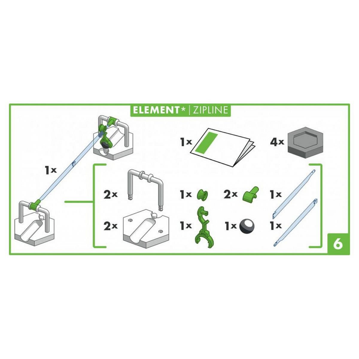 RAVENSBURGER Element Zipline Tyrolienne