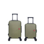 SWISS KOPPER SWISS KOPPER - LOT DE 2 - Valise Cabine et Valise Cabine XXS SPIEZ. Coloris disponibles : Rose, Vert, Bleu, Gris