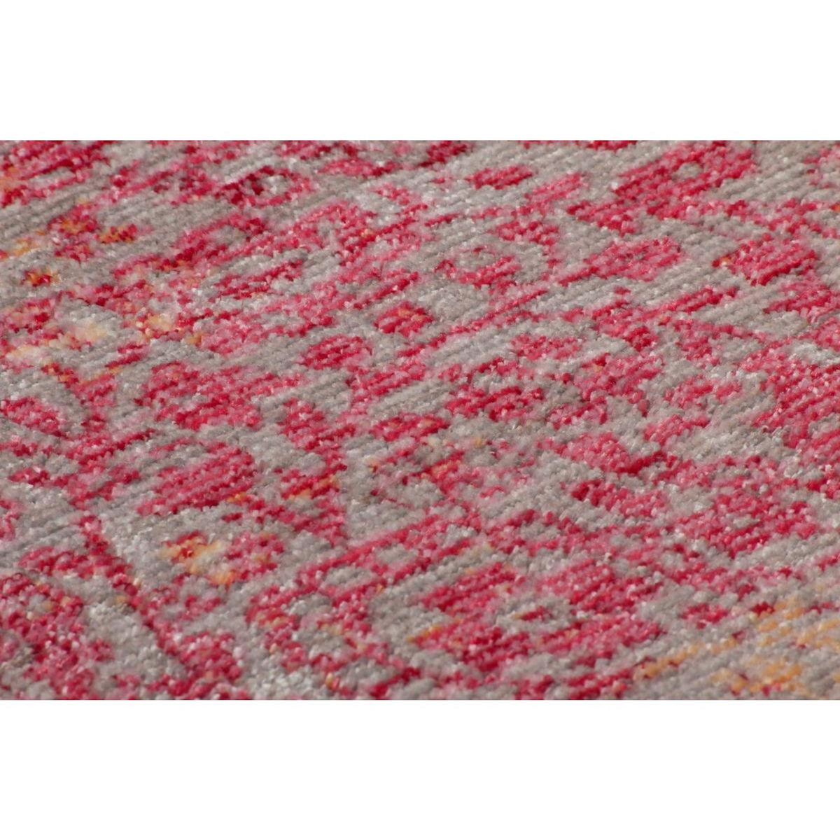 Paris Prix Tapis Vintage à Poils Courts  Antigua  Orange & Rouge