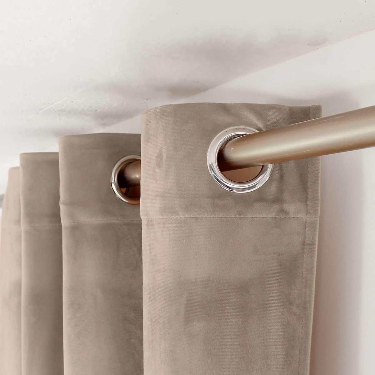 TOILINUX Rideau en velours Heaven