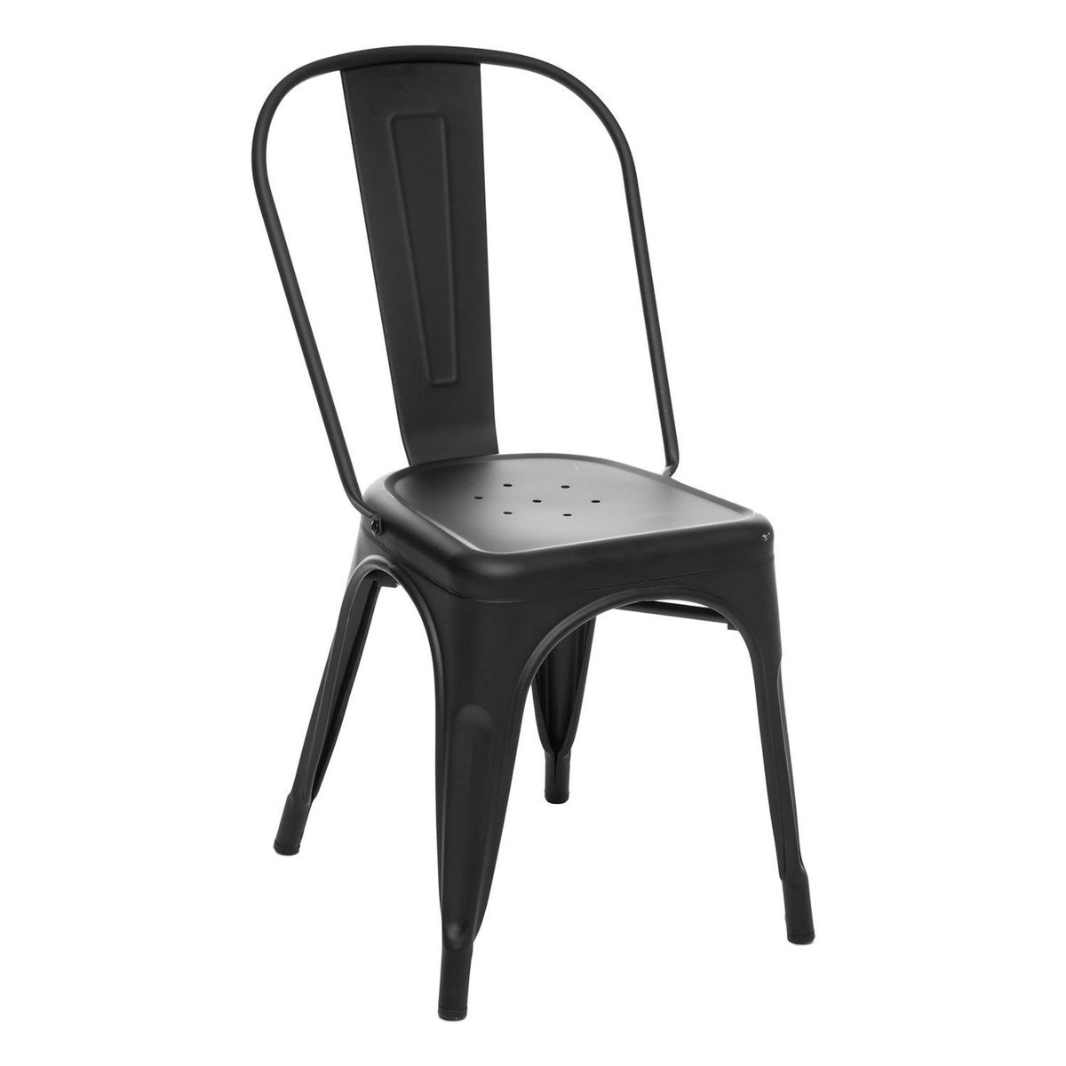 TOILINUX Lot de 4 chaises en métal NIKO