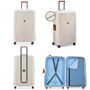 Voir la diapositive 3 : Delsey Grande valise XL rigide Moncey TSA polypropylène 82cm