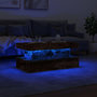 Voir la diapositive 5 : VIDAXL Table basse avec lumieres LED chene fume 90x50x40 cm