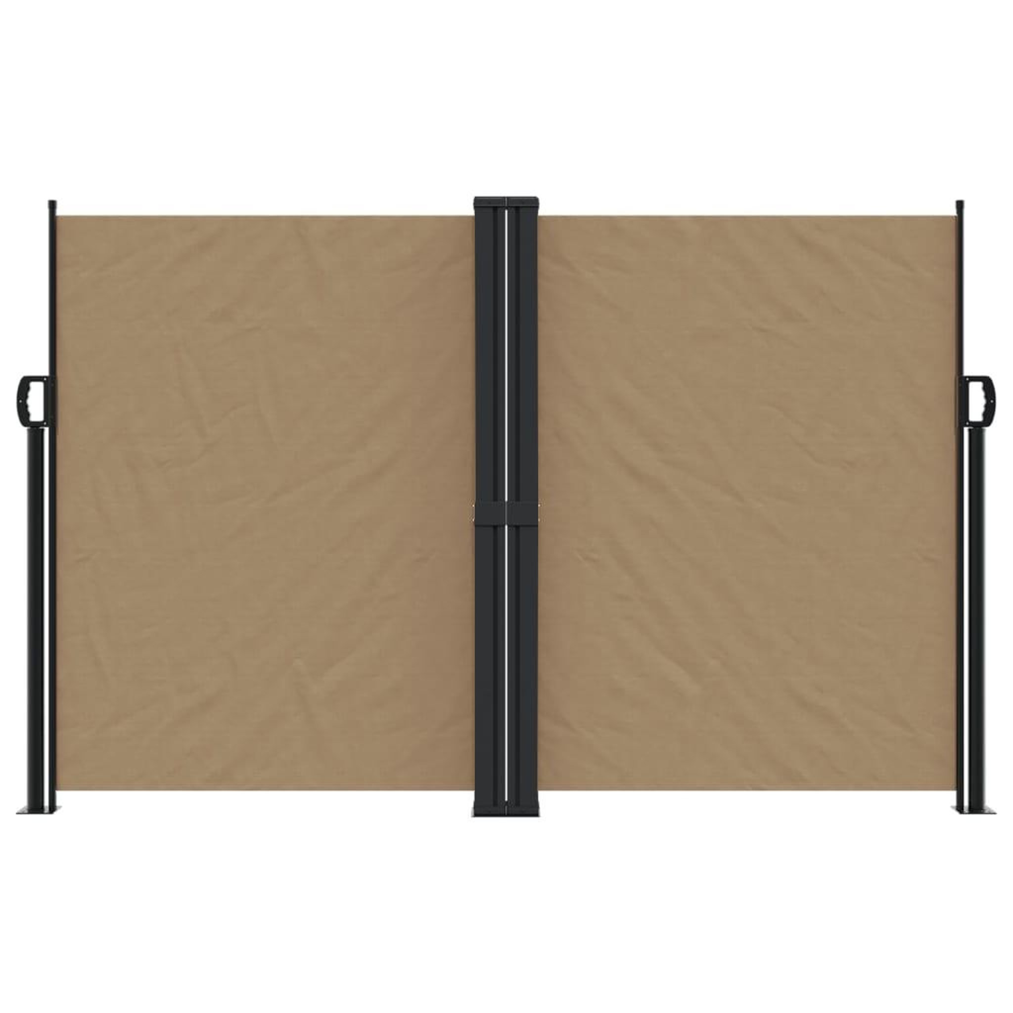 Voir la diapositive 3 : VIDAXL Auvent lateral retractable taupe 160x1200 cm