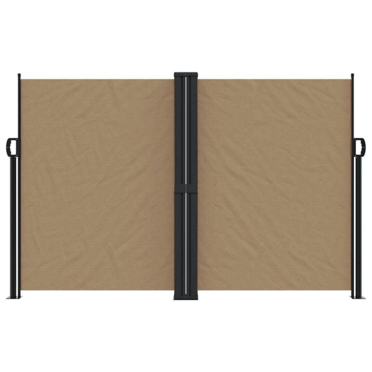 VIDAXL Auvent lateral retractable taupe 160x1200 cm