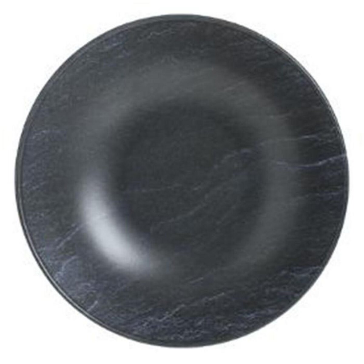 SECRET DE GOURMET Lot de 6 Assiettes Creuses  Cadence  20cm Noir