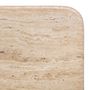 Voir la diapositive 4 : ATMOSPHERA Table basse en acacia et travertin JIVAN - Marron