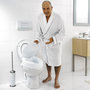 Voir la diapositive 2 : RIDDER RIDDER Siege de toilette avec couvercle blanc 150 kg A0071001