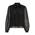 JACQUELINE DE YONG Blouse  à PoisFemme JDY Bow. Coloris disponibles : Noir