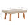 Voir la diapositive 6 : VIDAXL Salon de jardin 4 pcs avec coussins Resine tressee Beige