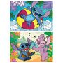 Voir la diapositive 2 : EDUCA Puzzle 2 x 100 pxs - Stitch
