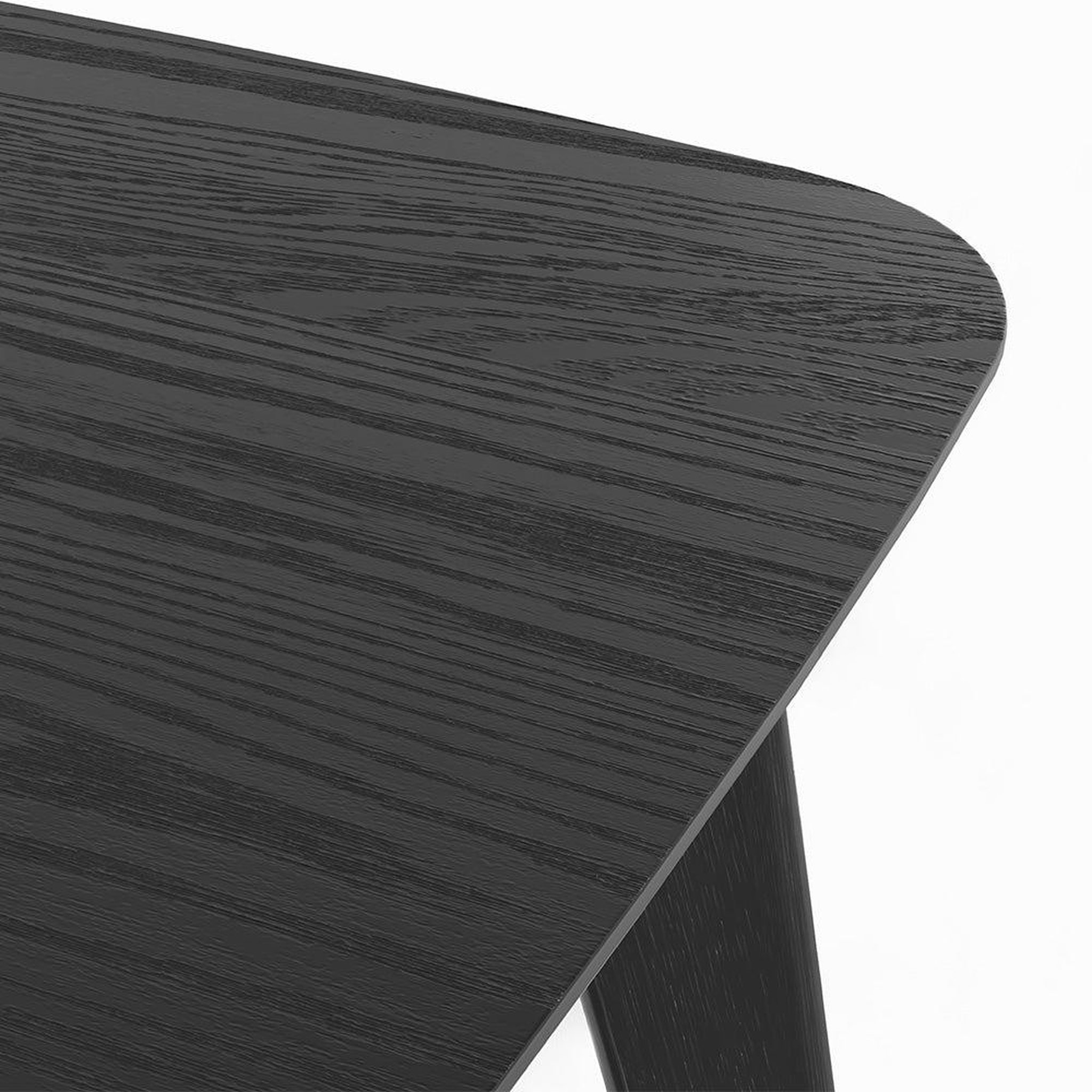Voir la diapositive 2 : MAISON PAVANE Table et chaises 4 personnes en velours et bois noir-oman