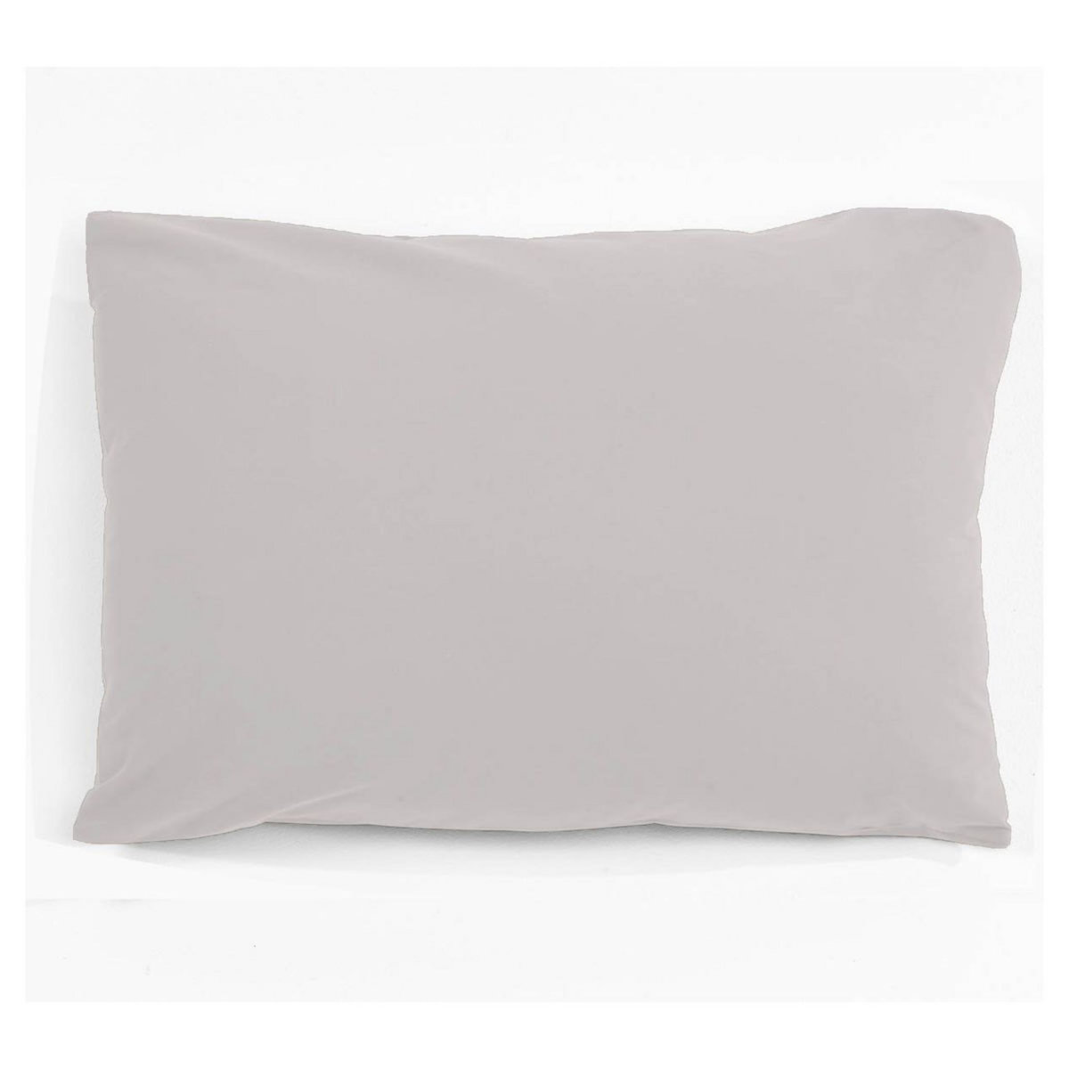 Taie d'oreiller unie en coton 47 fils 