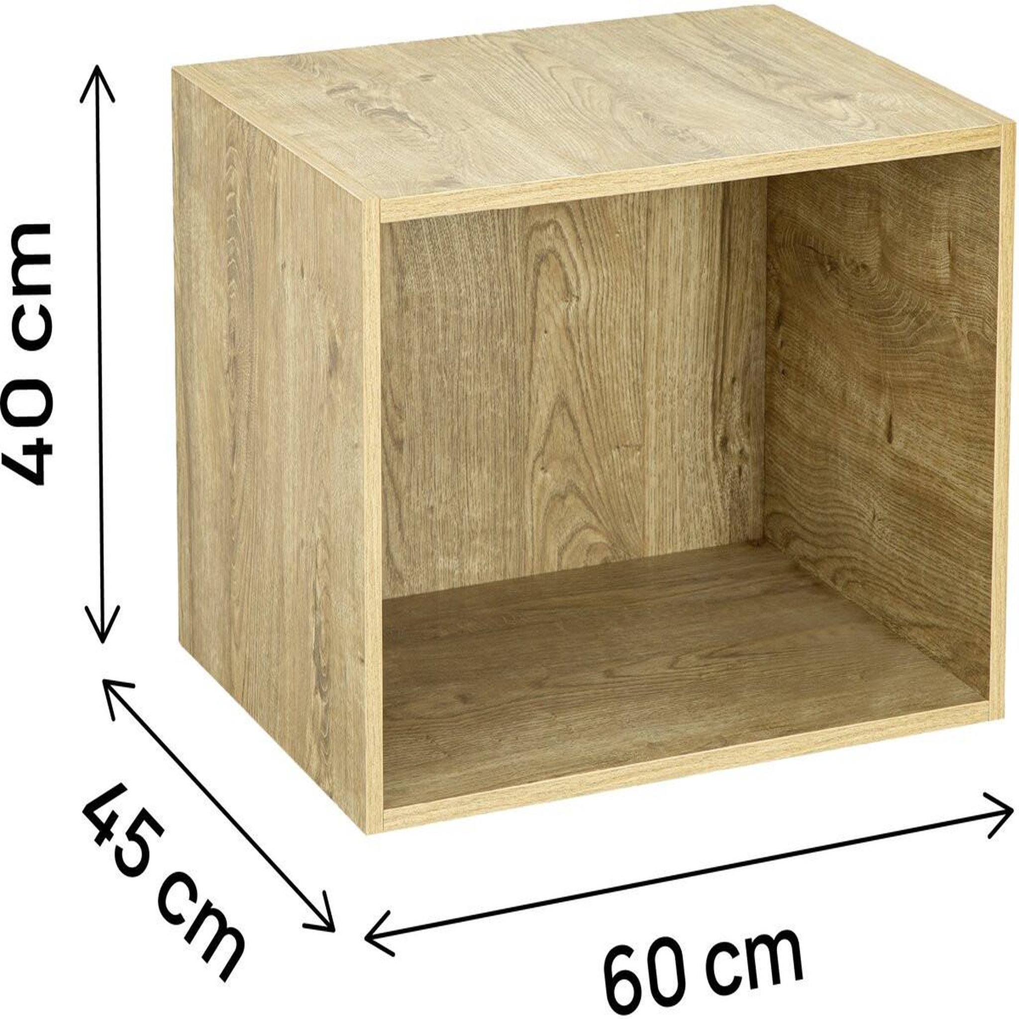 Voir la diapositive 3 : Habitat et Jardin Module surélévation de dressing en bois  opéra  - 60 x 45 x 40 cm - beige
