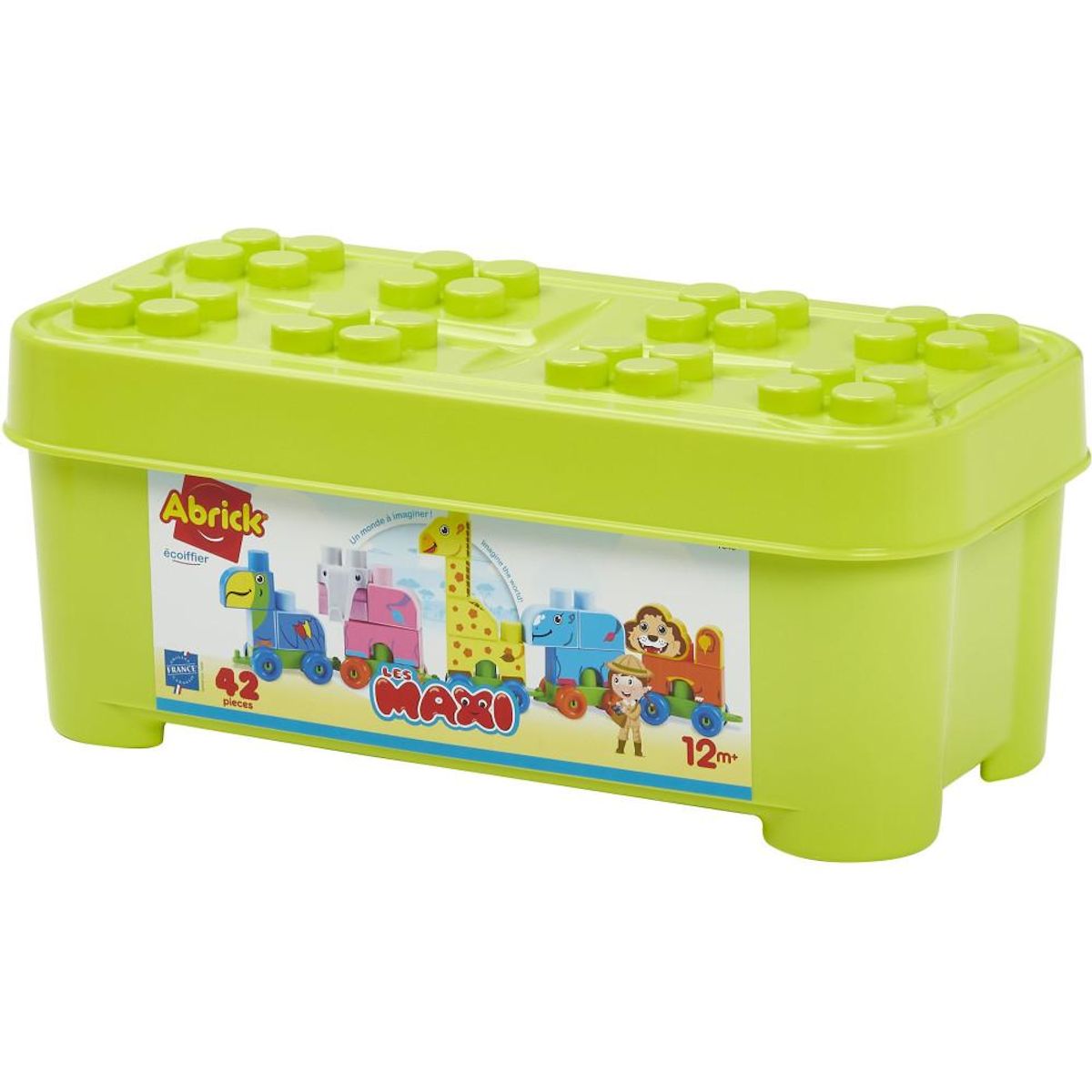 Ecoiffier Coffret Train du Zoo - ECOIFFIER - LES MAXI 7840 - 42 pieces - Des 12 mois