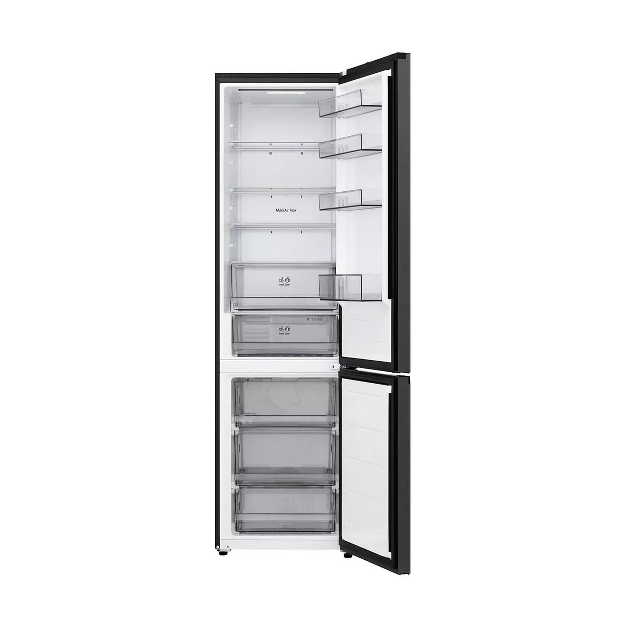 Voir la diapositive 4 : LG Réfigérateur combiné 60cm 375l no frost noir acier - GBBSJ21DEP