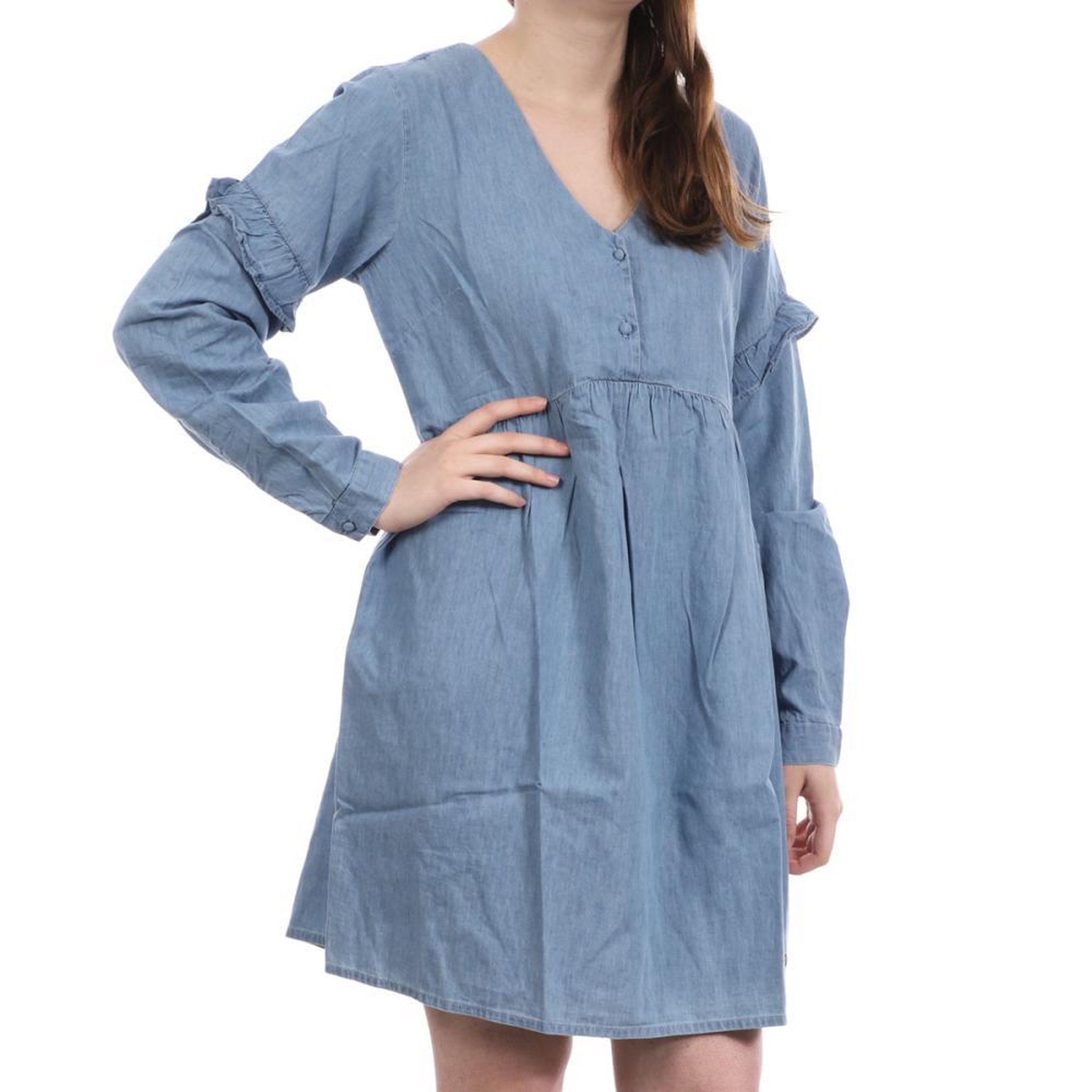LES TROPEZIENNES Robe en Jean Bleu Femme Les Tropéziennes Liche. Coloris disponibles : Bleu
