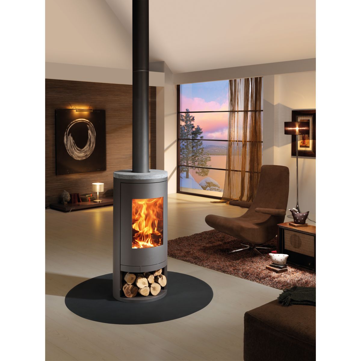 PANADERO Poêle à bois SYDNEY EcoDesign 6.5 KW